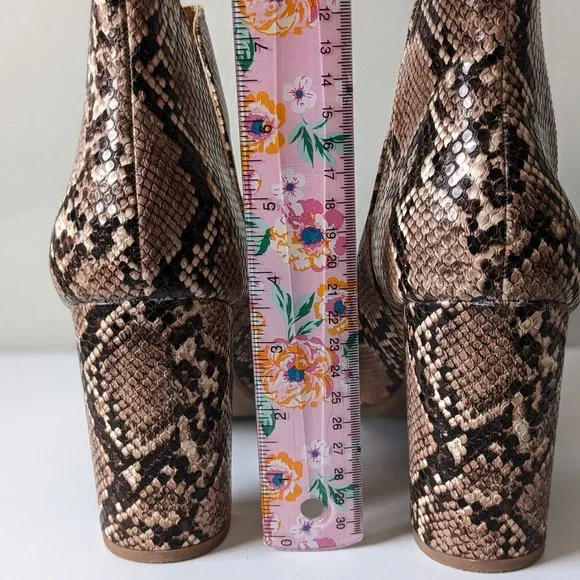 Lane Bryant Dream Cloud Cutout High Heel Bootie - Snakeskin - 11W - Picture 5 of 15